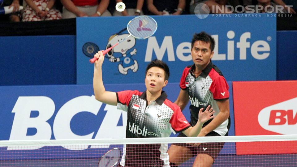 Tontowi Ahmad/Liliyana Natsir saat berlaga di Indonesia Open 2014. - INDOSPORT